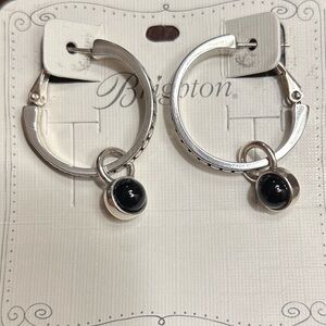 Brighton Pebble hoops with Onyx dots.